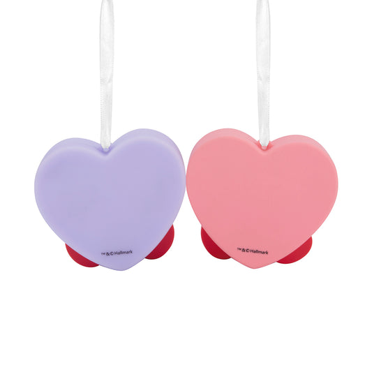 Better Together Candy Hearts, Magnetic, Shatterproof, Set of 2 - Hallmark Christmas Ornaments