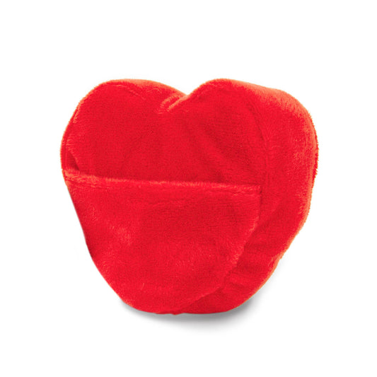 Red Heart With Pocket Plush Gift Card Holder