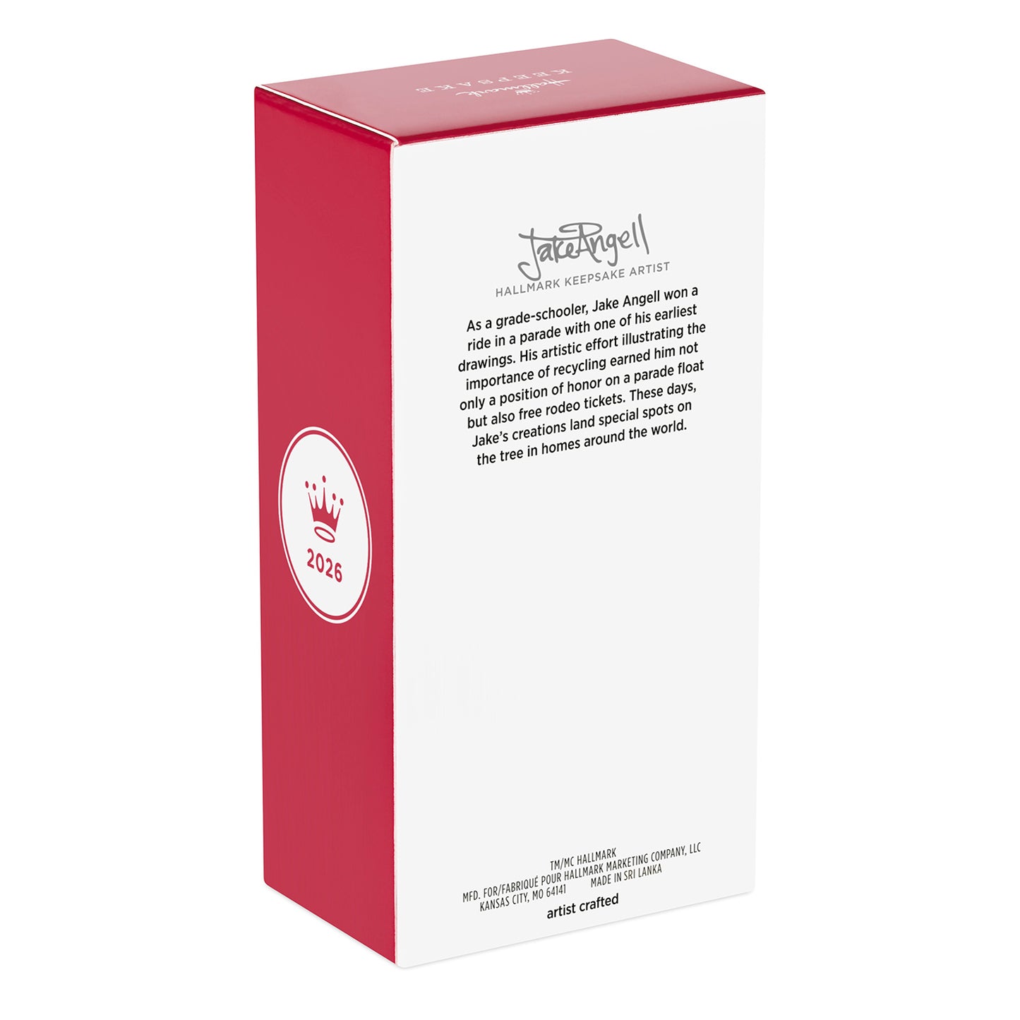 Disney Goofy Santa's Helper — 2026 Hallmark Keepsake Christmas Ornament packaging detail featuring creative artist information.
