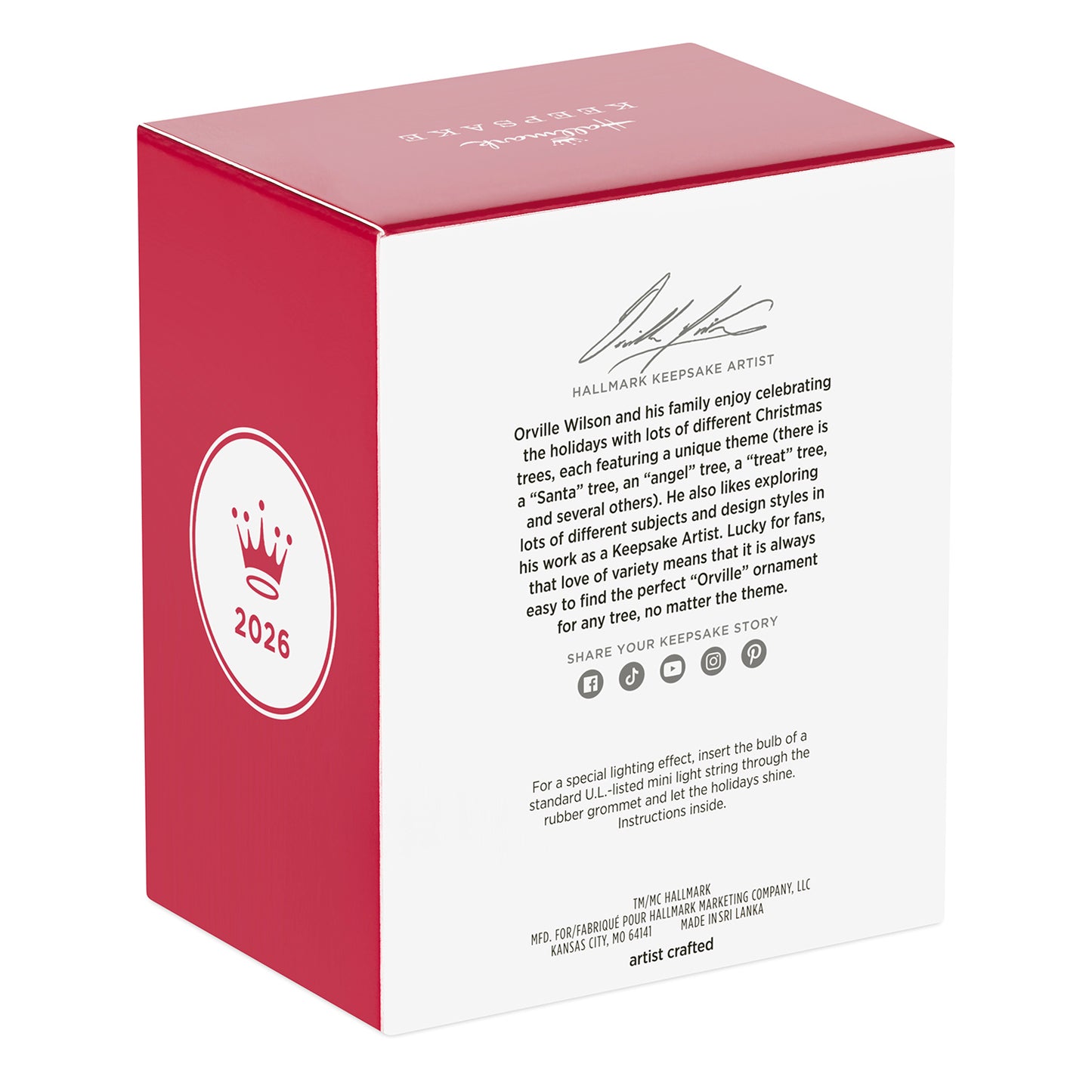 Harry Potter™ Quality Quidditch Supplies — 2026 Hallmark Keepsake Christmas Ornament box design with signature and product details