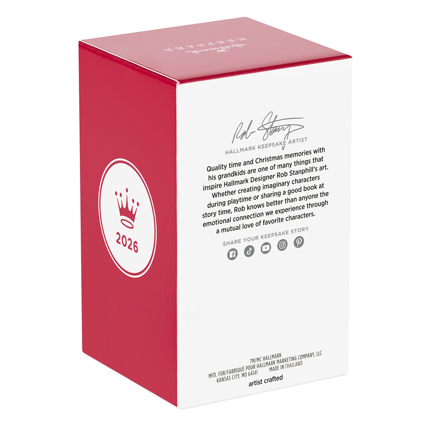 IT Pennywise Funko POP! — 2026 Hallmark Keepsake Christmas Ornament packaging showing artist signature and 2026 mark.