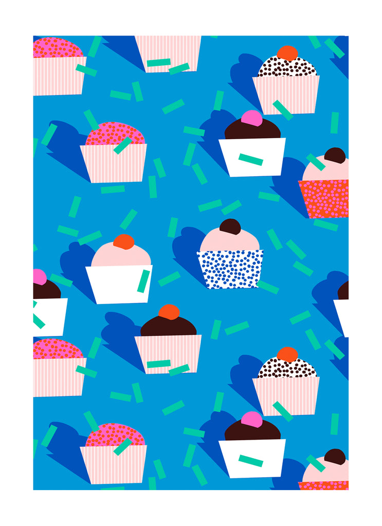Cupcake Contemporary Pattern