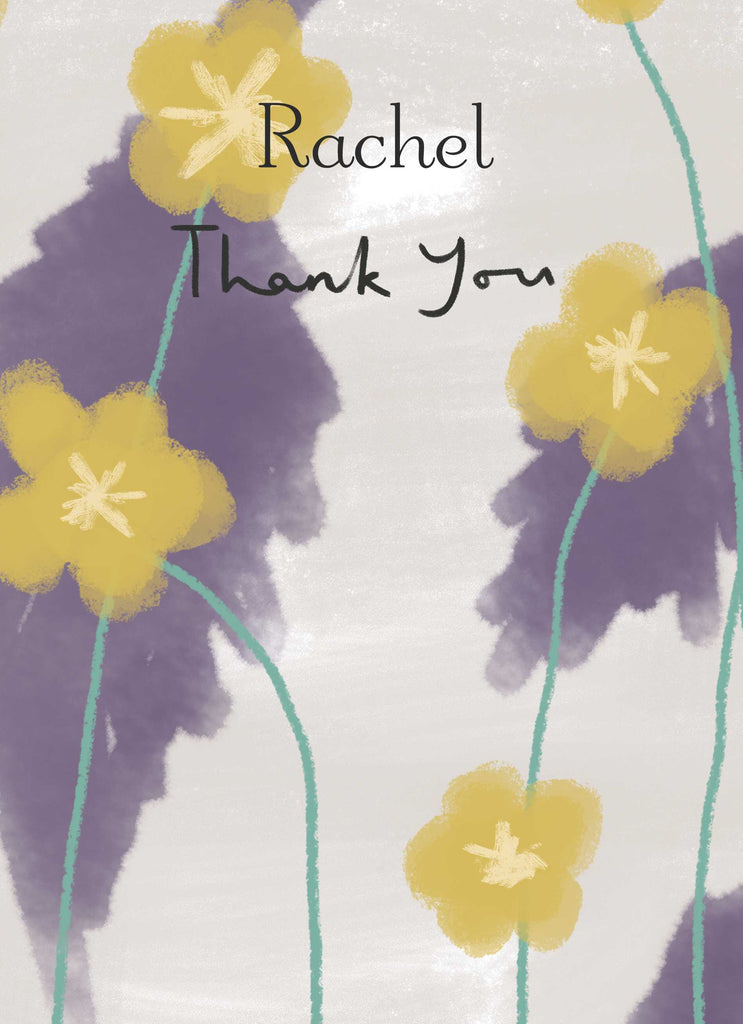 Traditional Thank You Editable Muted Florals
