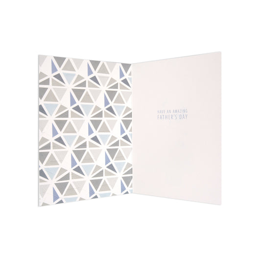 Fcc Dad Dad You Are Fantastic interior view showing geometric patterns and a Father's Day message in soft tones.
