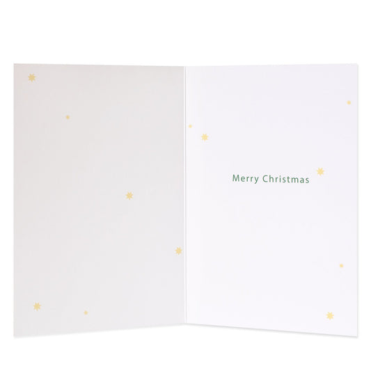 Hallmark Christmas Card - House, Hearts & Plates