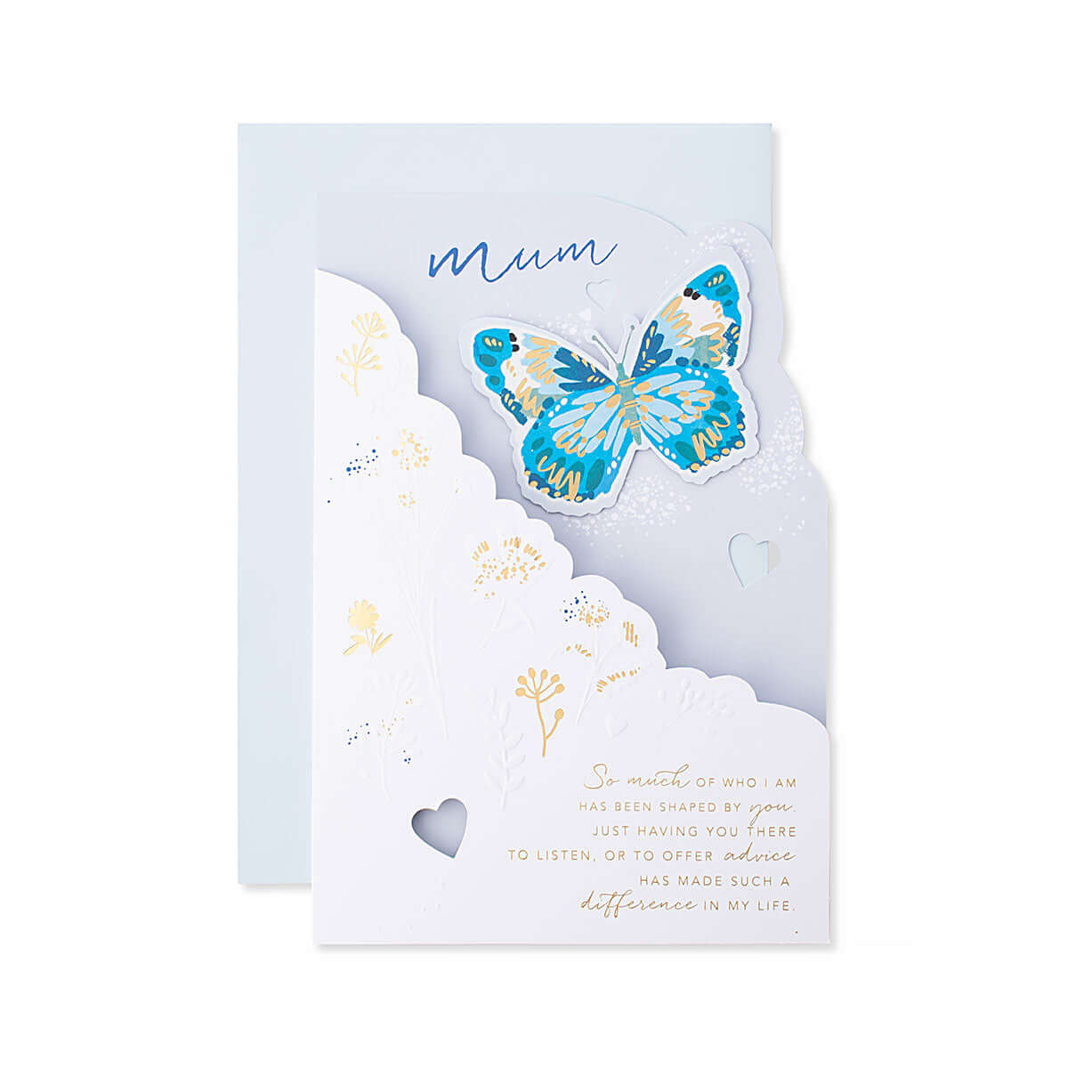Hallmark Mother's Day Card - Elegant Floral and Butterfly Cut-Out