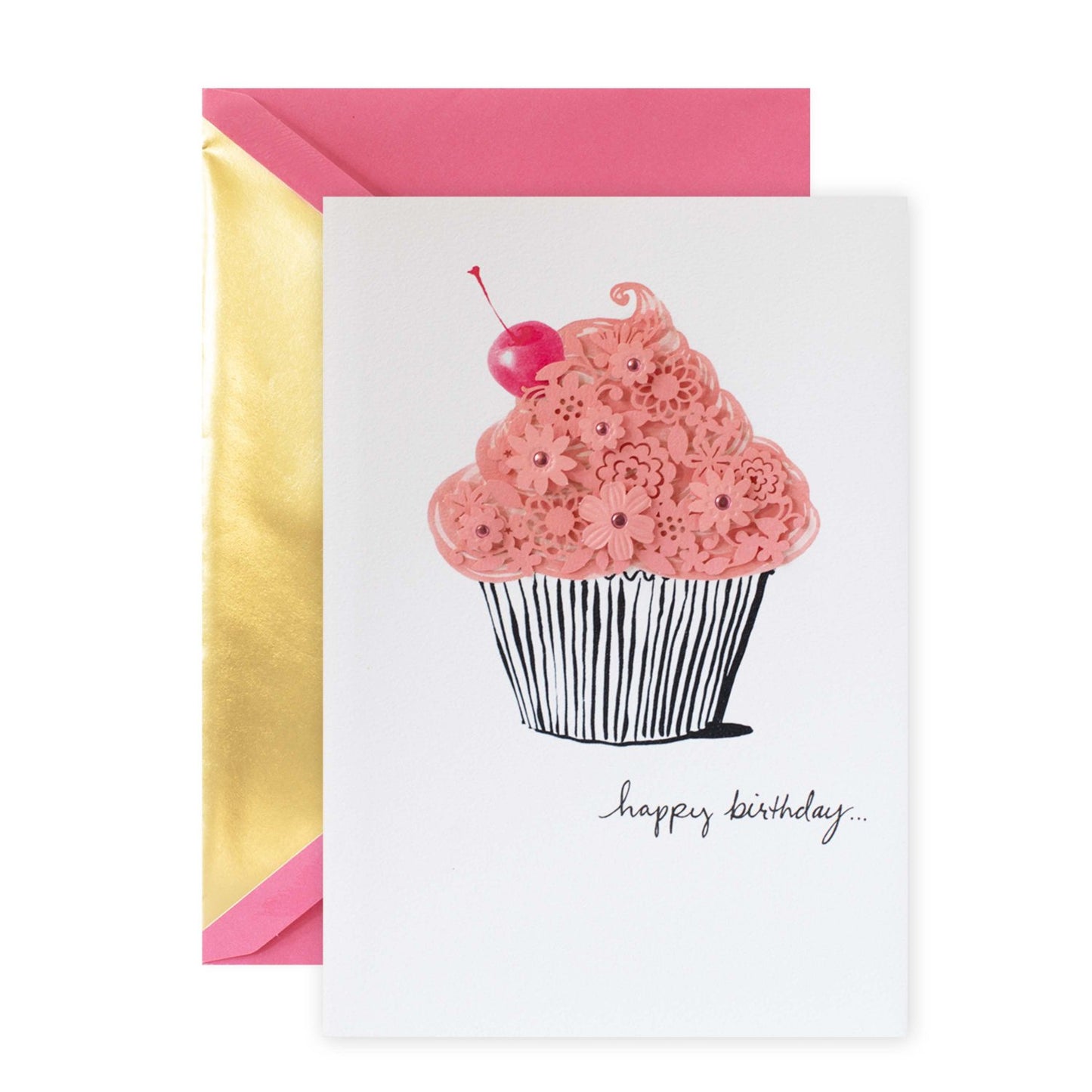 Hallmark Signature Birthday Card - Cupcake