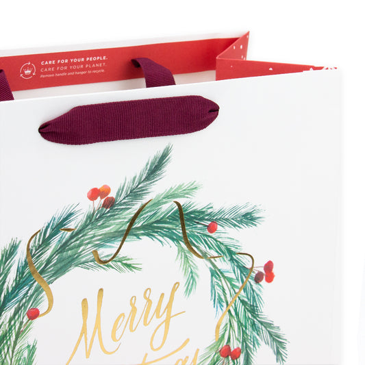 Hallmark Large Gift Bag - Holly Wreath