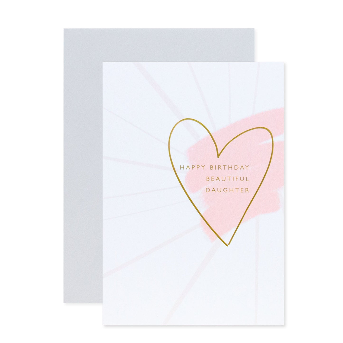Connections from Hallmark Daughter Birthday Card - Gold Foiled Heart