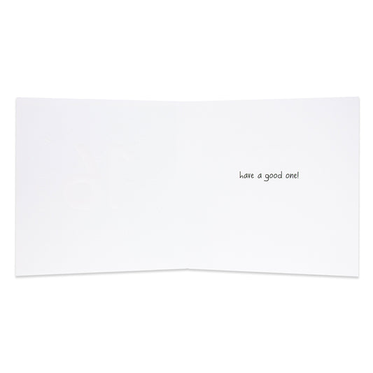 Hallmark Happy Jackson birthday card inside view featuring a handwritten message that reads 'have a good one'.