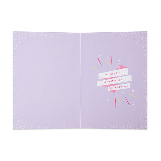 Hallmark Mother's Day Card - To a much loved Grandma, because there's no one as special as you, inside design with confetti and vibrant colours.