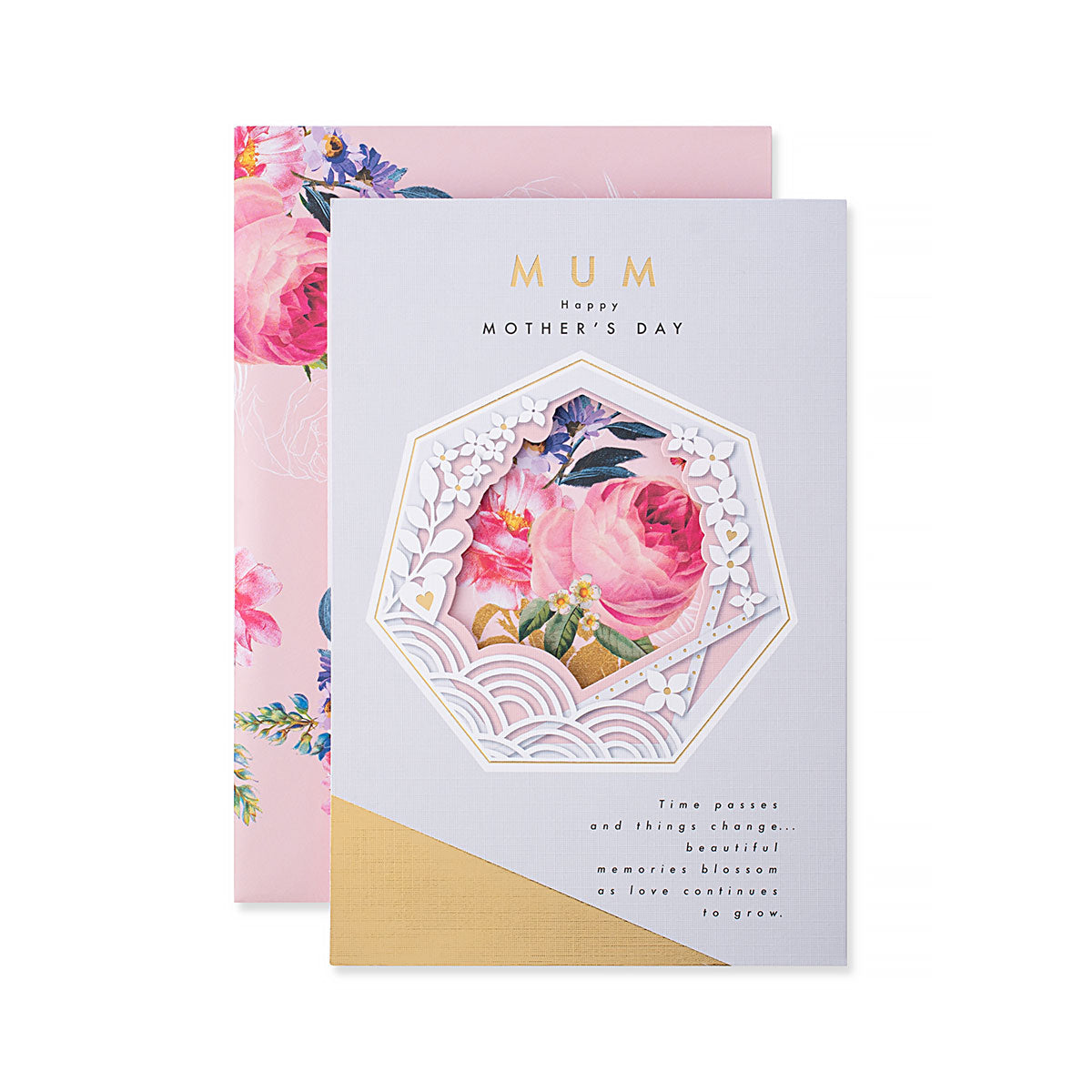 Hallmark Mother's Day Card - Mum Happy Mother's Day. Time passes and things change… beautiful memories blossom as love continues to grow.