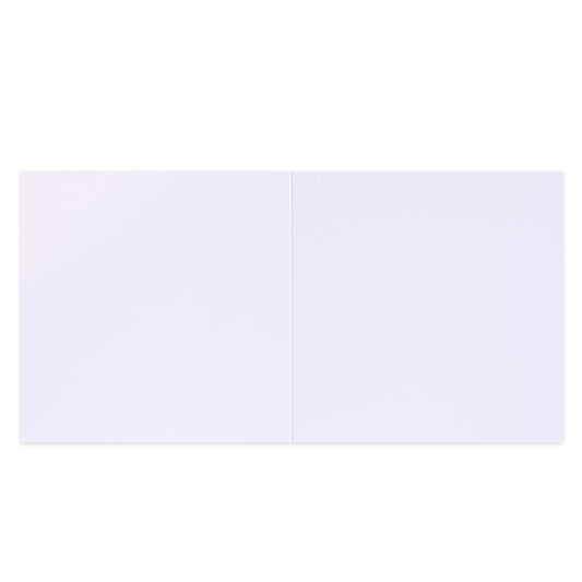Hallmark x Emma Stenhouse Gallery Blank Greeting Card - Journey Woman, open and blank interior, smooth white finish, flat view