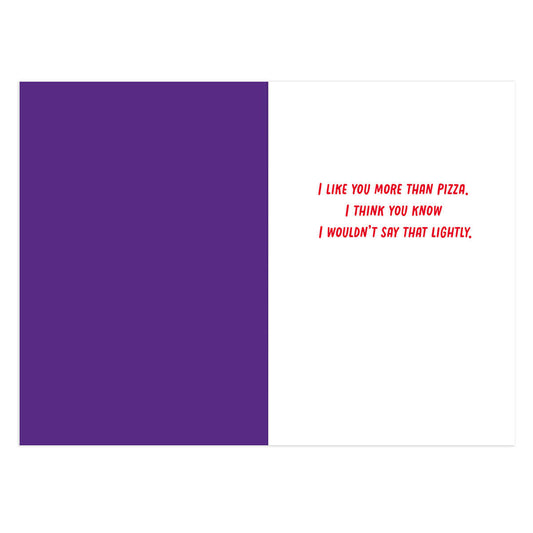 Hallmark Valentine's Day Card - More Than Pizza