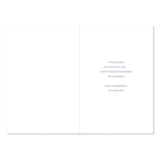 Hallmark 50th Birthday Card - Fantastic You
