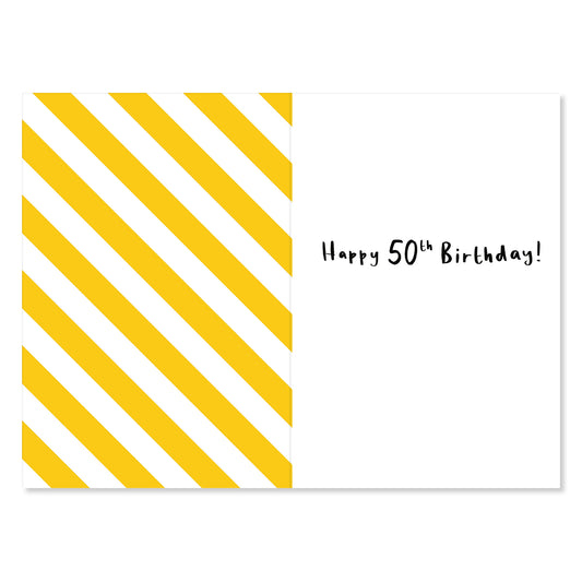 Hallmark 50th Birthday Card - Cool Cucumber