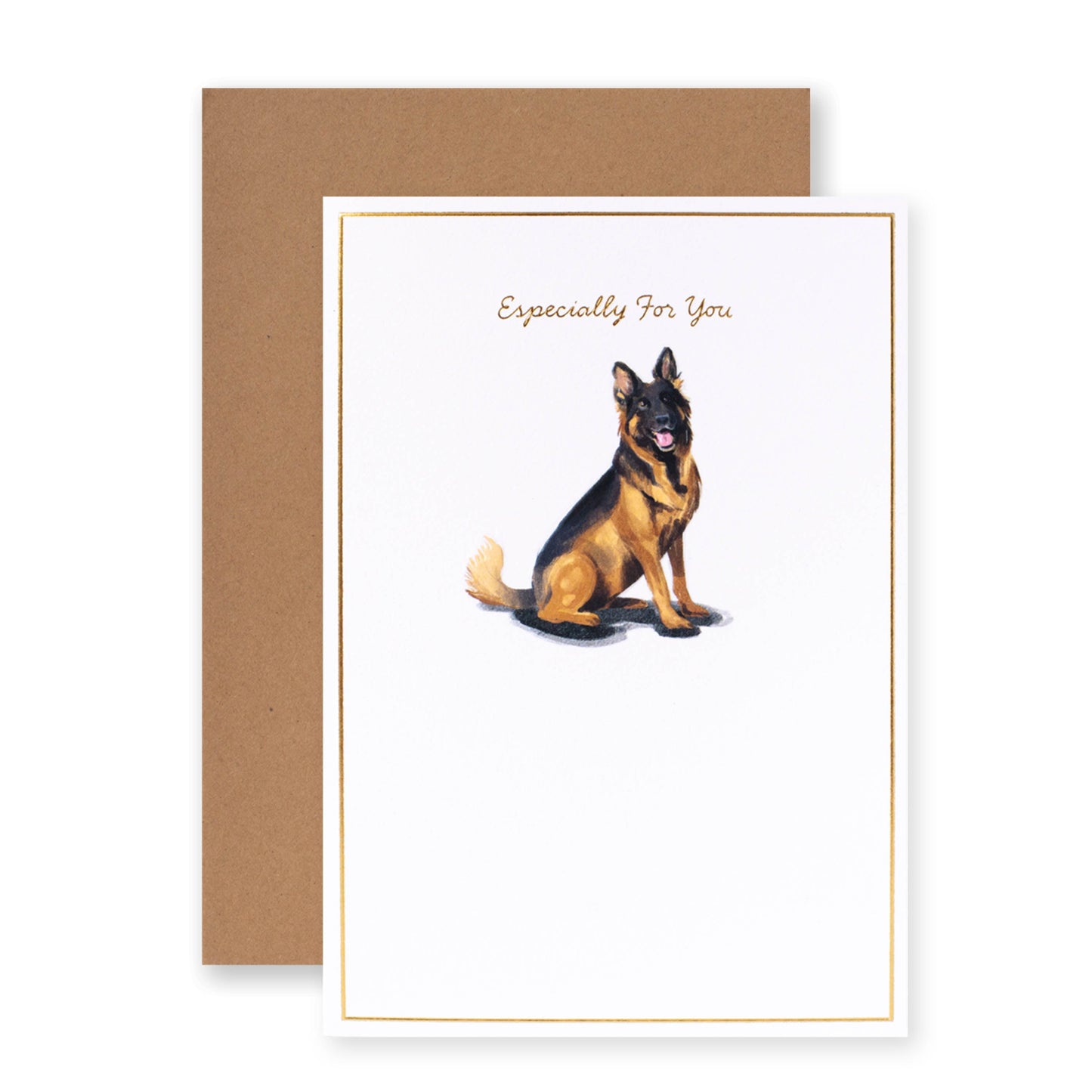 Hallmark Whimsical Whiskers Especially For You Greeting Card - German Shepherd Dog
