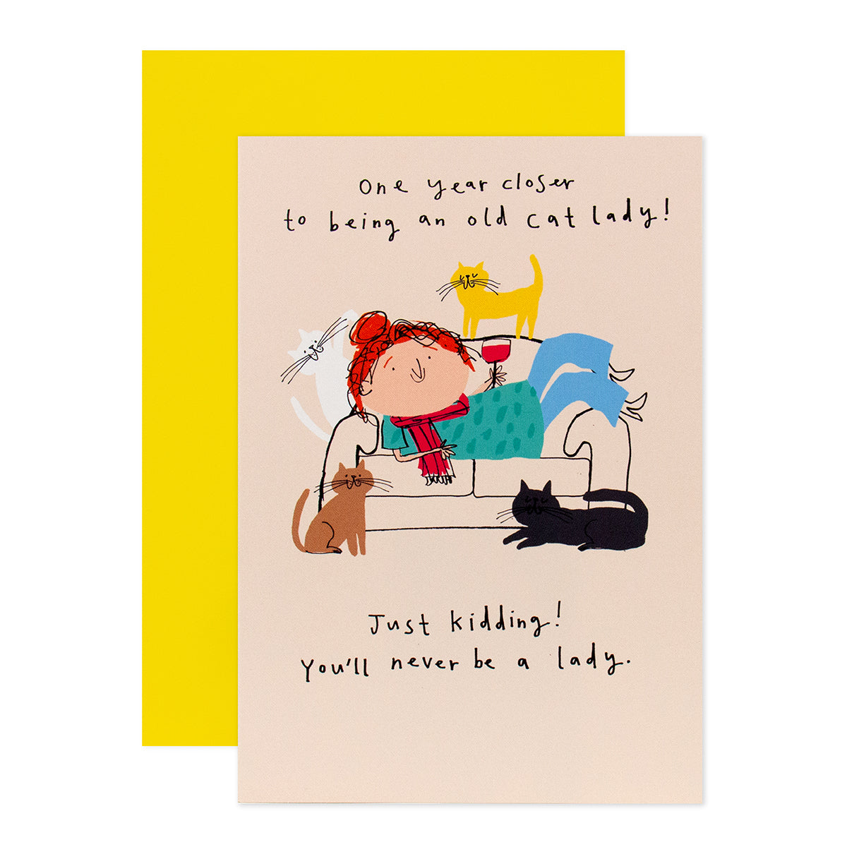 Hallmark Shoebox Birthday Card - Cat Lady