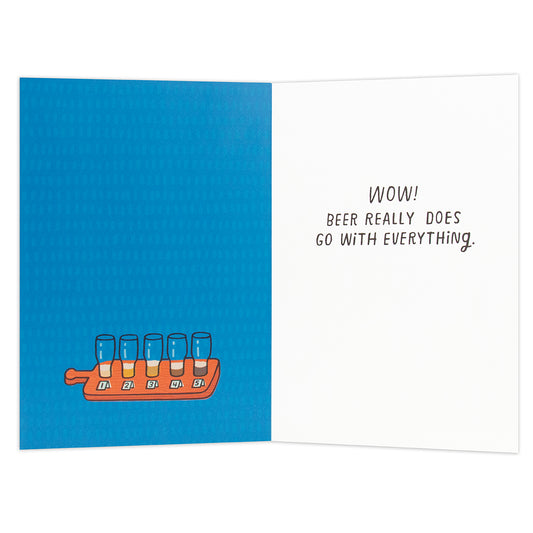 Hallmark Shoebox Birthday Card - Beer Goes With Everything