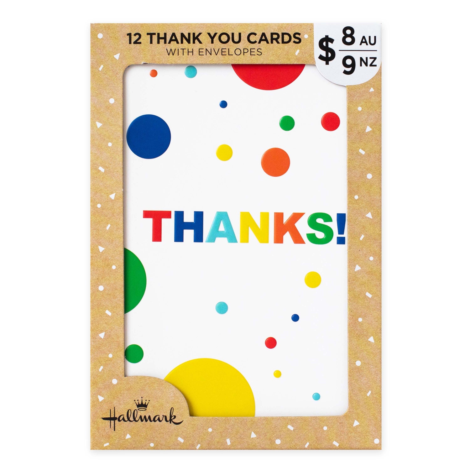 40053476 3 lo hallmark multipack of 12 thank you cards - 2 designs, colourful