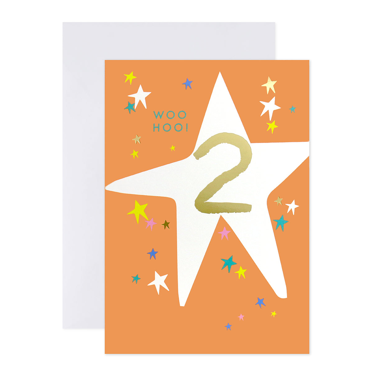 Connections from Hallmark 2nd Birthday Card - Confetti Stars