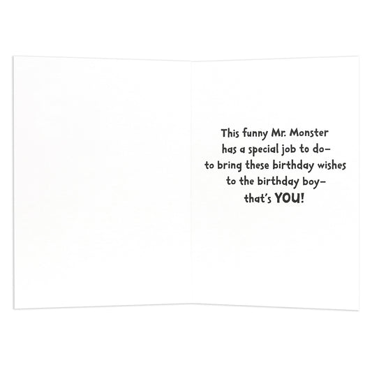 Connections from Hallmark 3rd Birthday Card - Monster & Cupcake