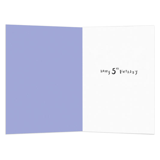 Connections from Hallmark 5th Birthday Card - Red Dinosaur