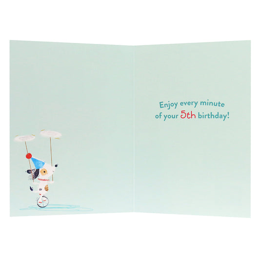 Connections from Hallmark 5th Birthday Card - Fun Circus