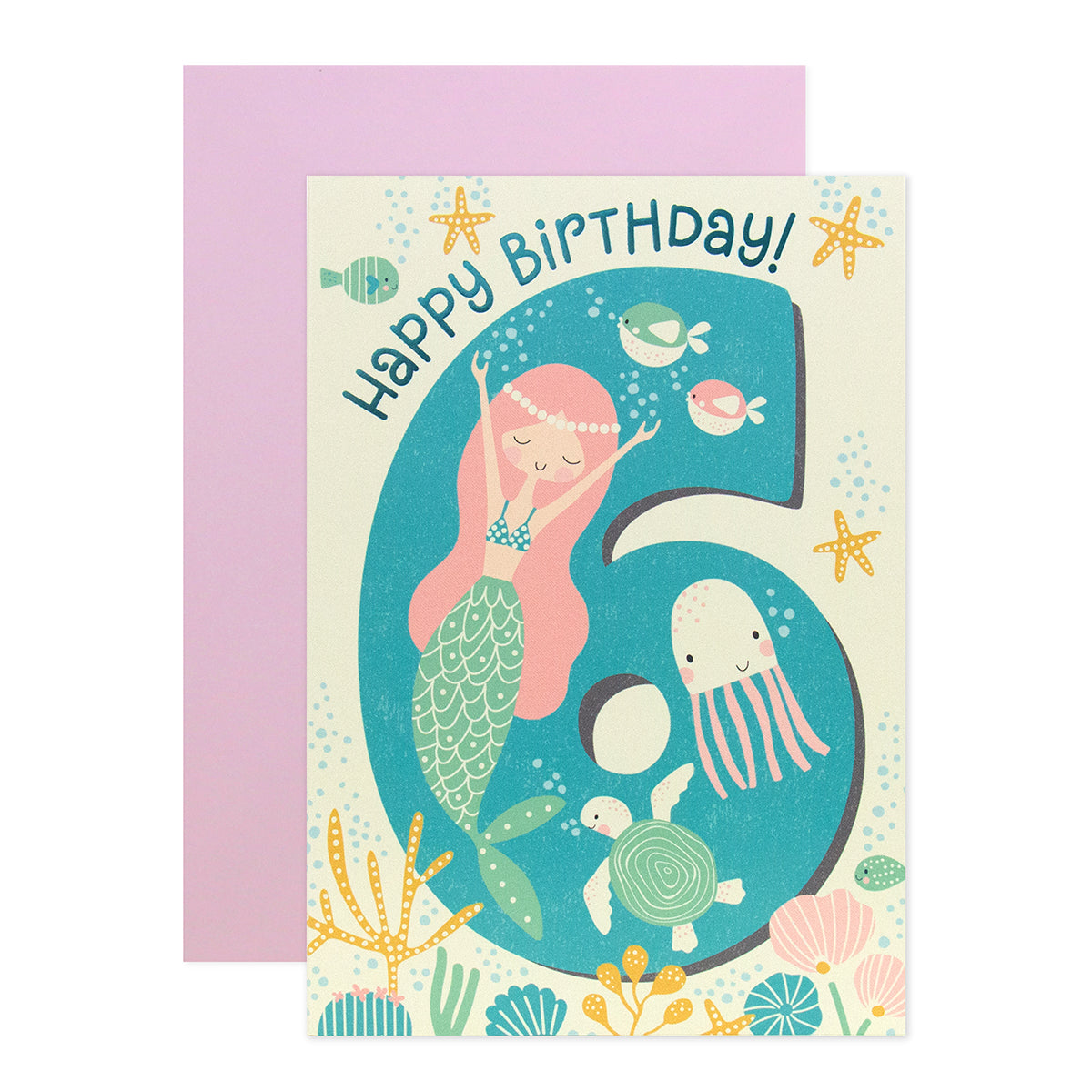 Connections from Hallmark 6th Birthday Card - Mermaid
