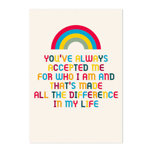 Hallmark Father's Day Card - You've Always Accepted Me