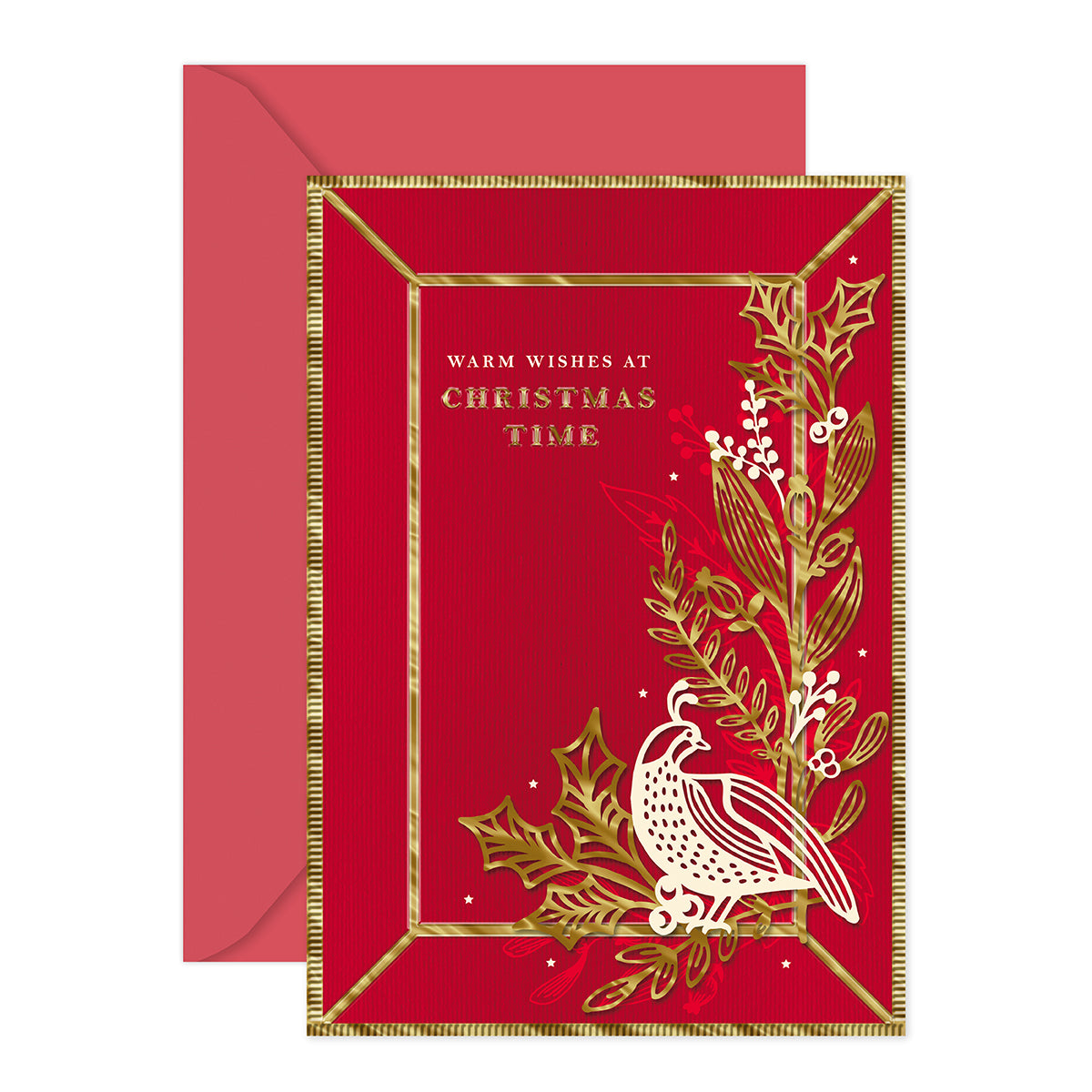 Hallmark Christmas Card - Warm Wishes at Christmas Time