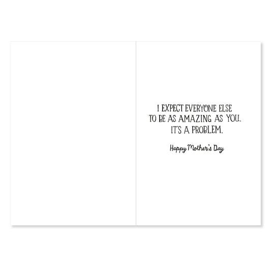 Hallmark Mother's Day Card For Grandma - Amazing As You, inside view showing heartfelt message, black text on white background
