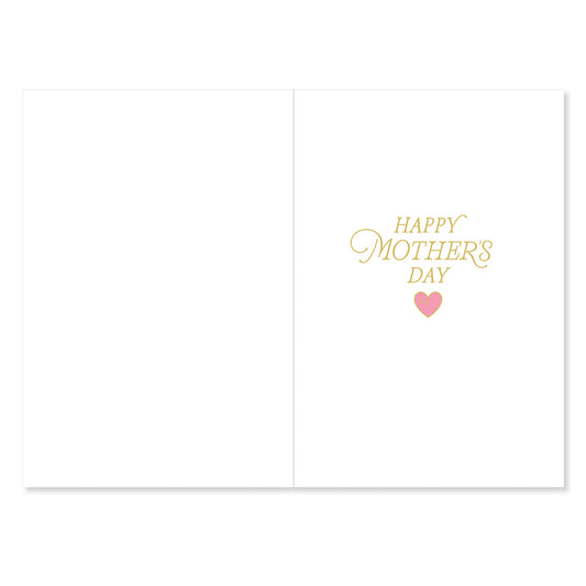 Hallmark Mother's Day Card For Nana - Best Nana inside design with gold lettering, pink heart, and white background.