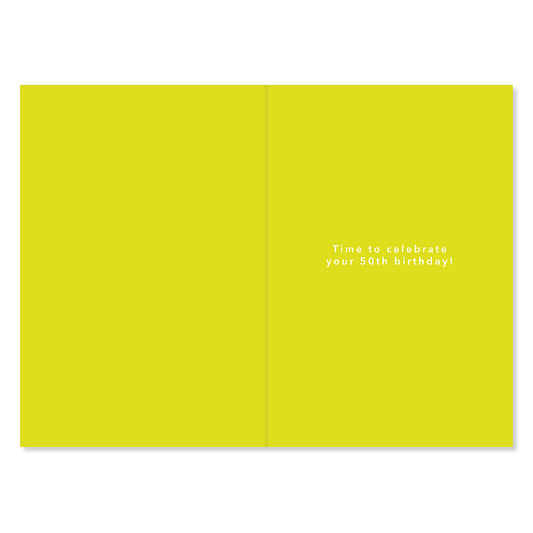Hallmark 50th Birthday Card - Time to Celebrate
