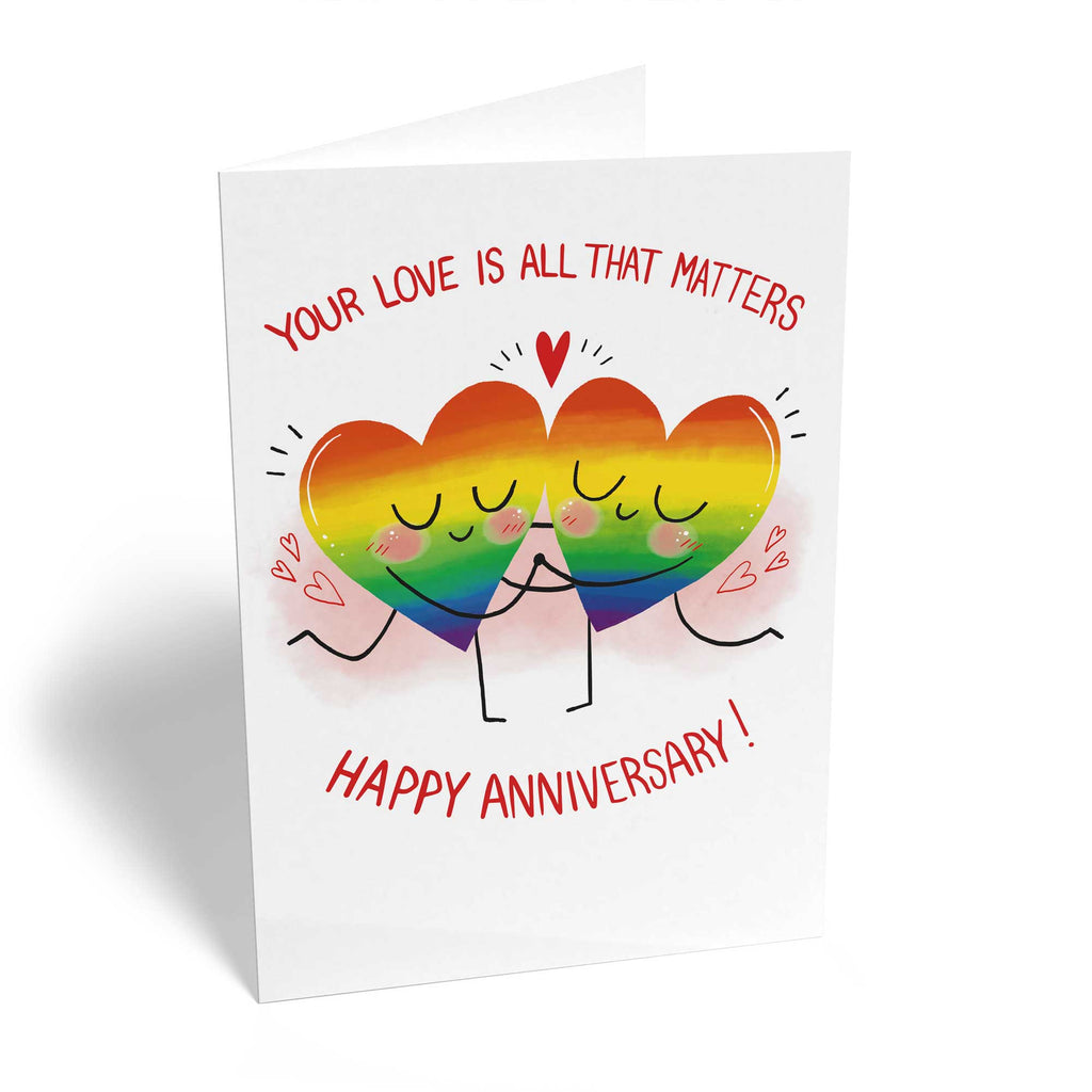 Anniversary Rainbow Love Heart