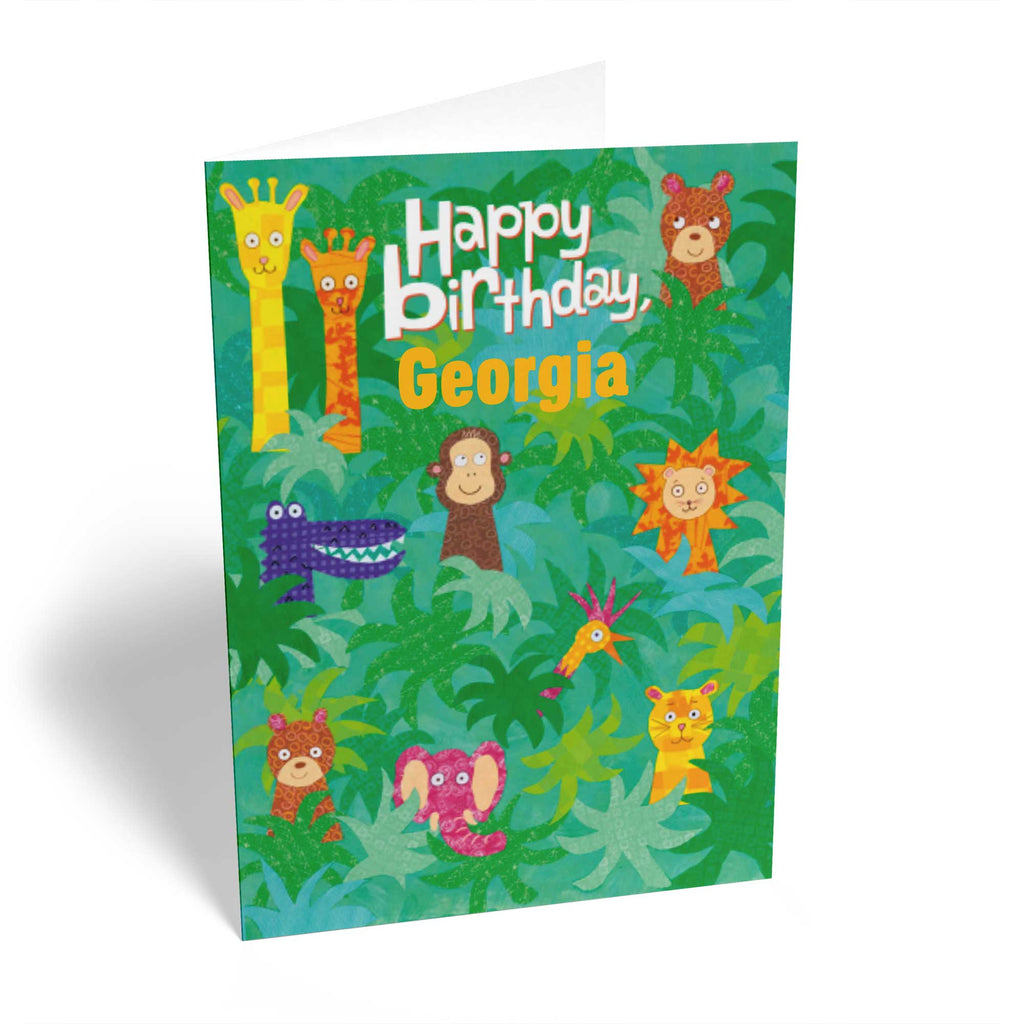 Cute Birthday Daughter Jungle Animals