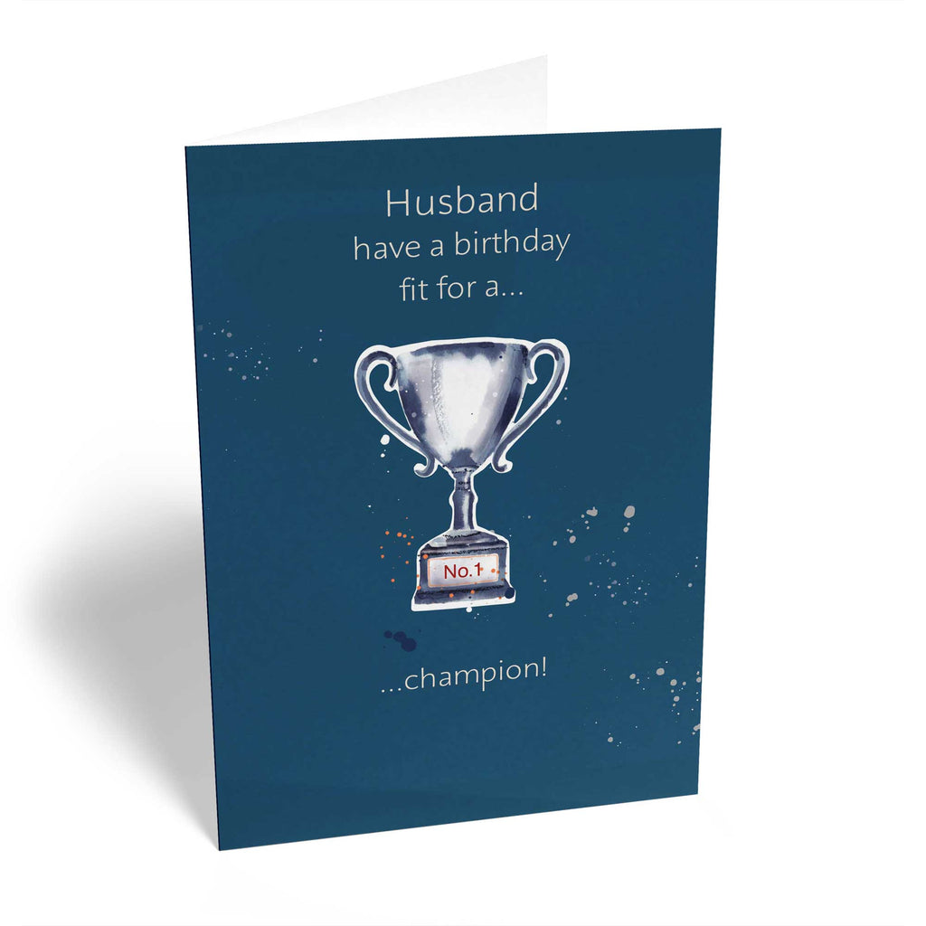 Husband Classic Silver Trophy Editable
