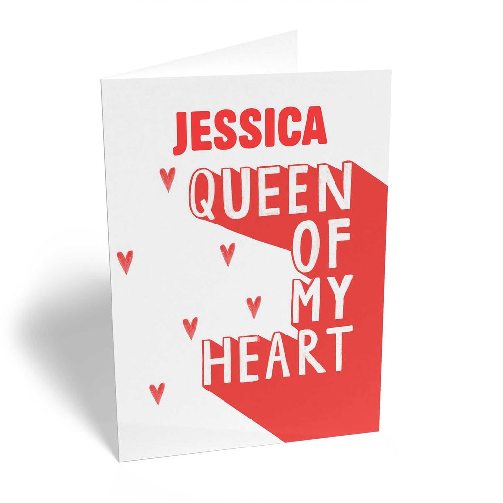 For Her Queen My Heart Contemporary Text