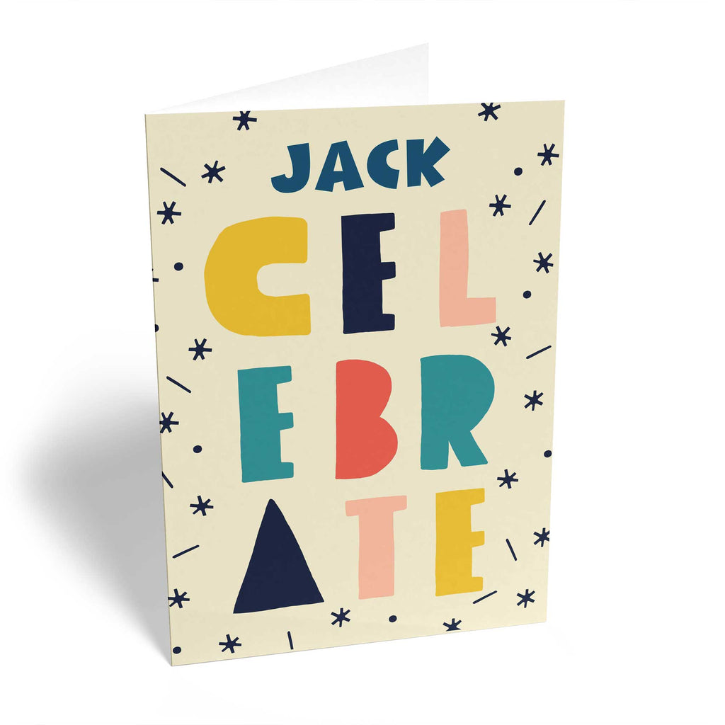 Brother Contemporary Celebrate Multicoloured Text