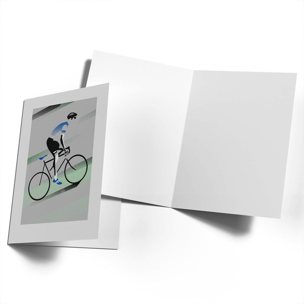 Gallery Cycling Uphill Illustration