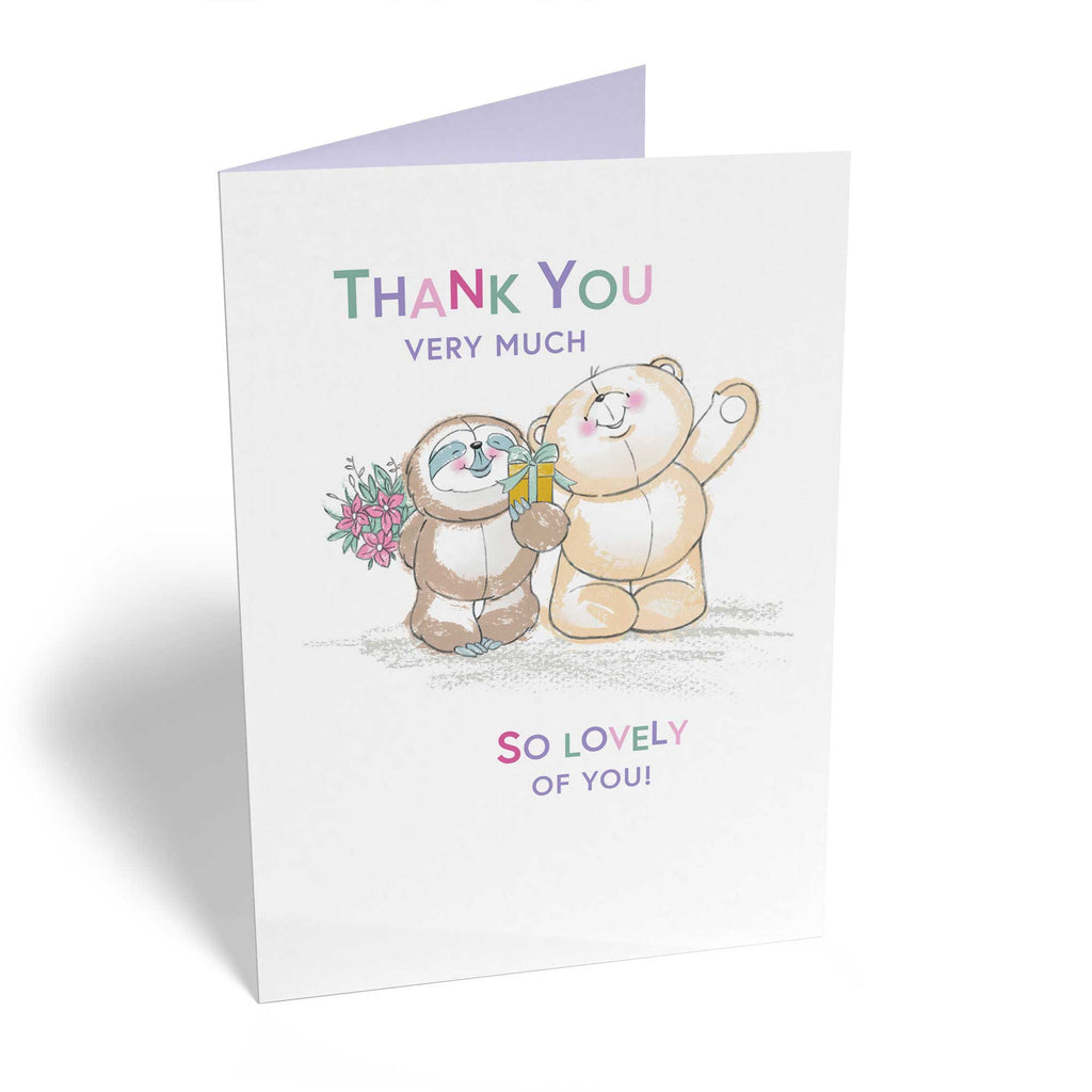 Cute Thank You Forever Friends Owl Bear