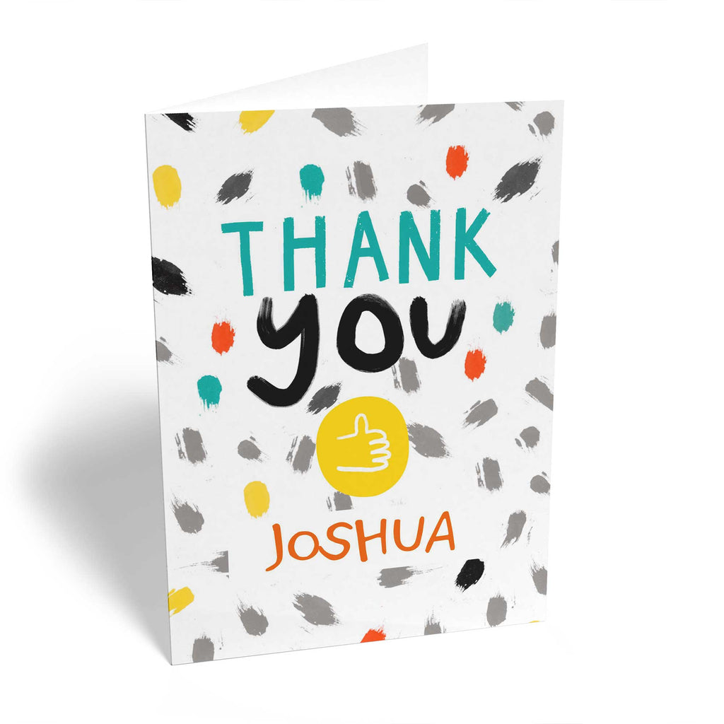 Contemporary Thank You Editable Thumbs Up