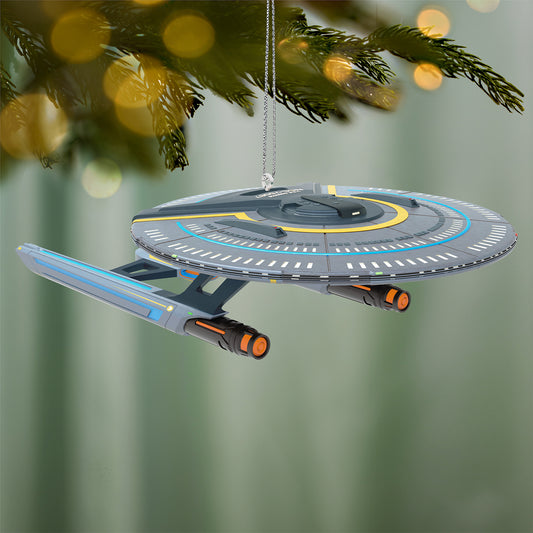 Star Trek: Lower Decks U.S.S. Cerritos — 2026 Hallmark Keepsake Christmas Ornament, beautifully detailed hanging decoration against a soft green background.