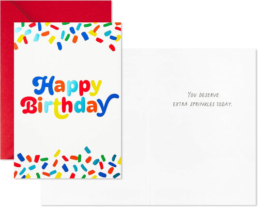 Hallmark Birthday Cards Assortment, 12 Cards with Envelopes (Rainbow)