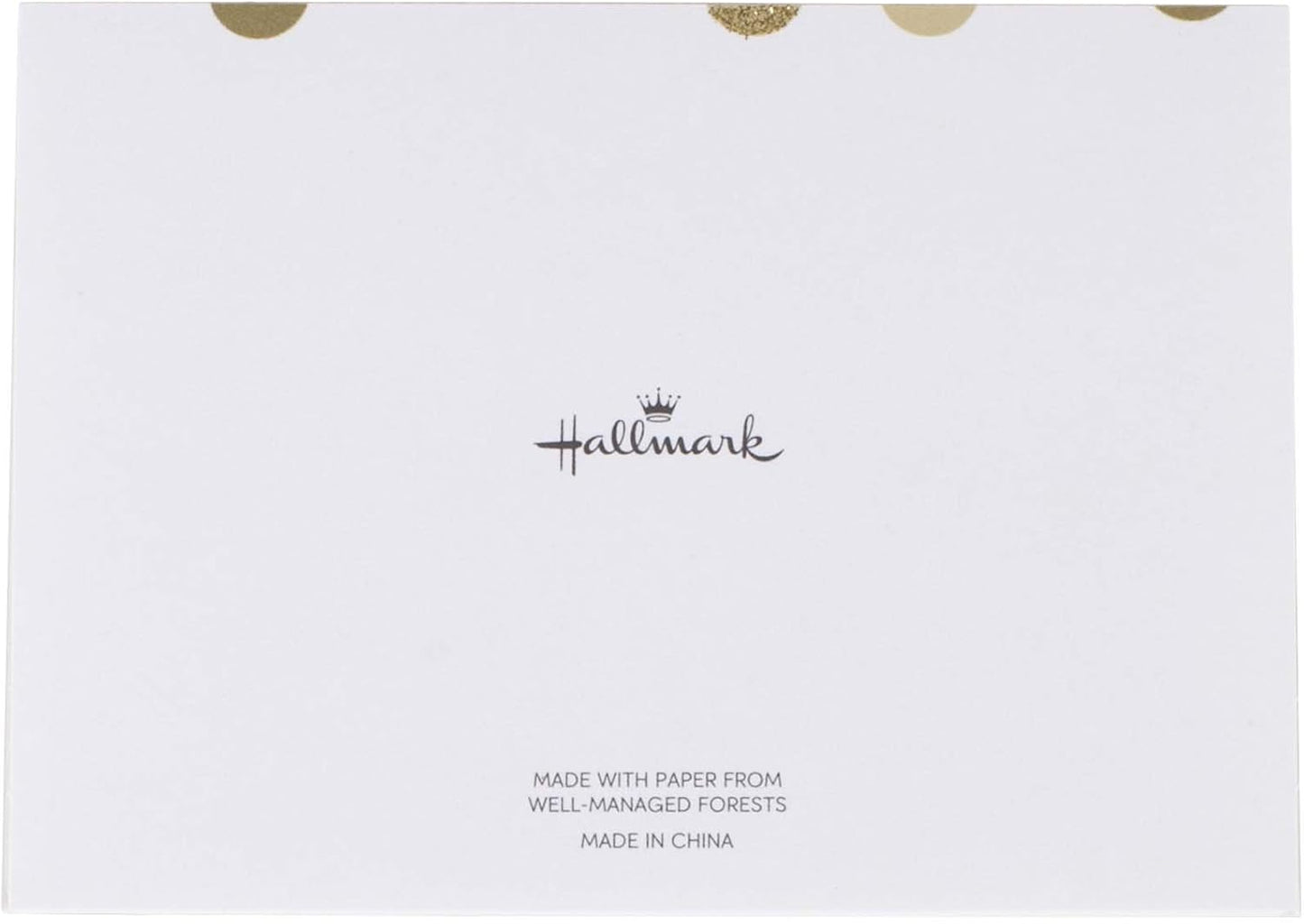 Hallmark Thank You Cards, Gold Foil and Glitter Dots (40 Thank You Notes with Envelopes for Wedding, Bridal Shower, Baby Shower, Graduation)