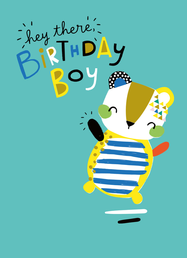Cute Tiger Birthday Card