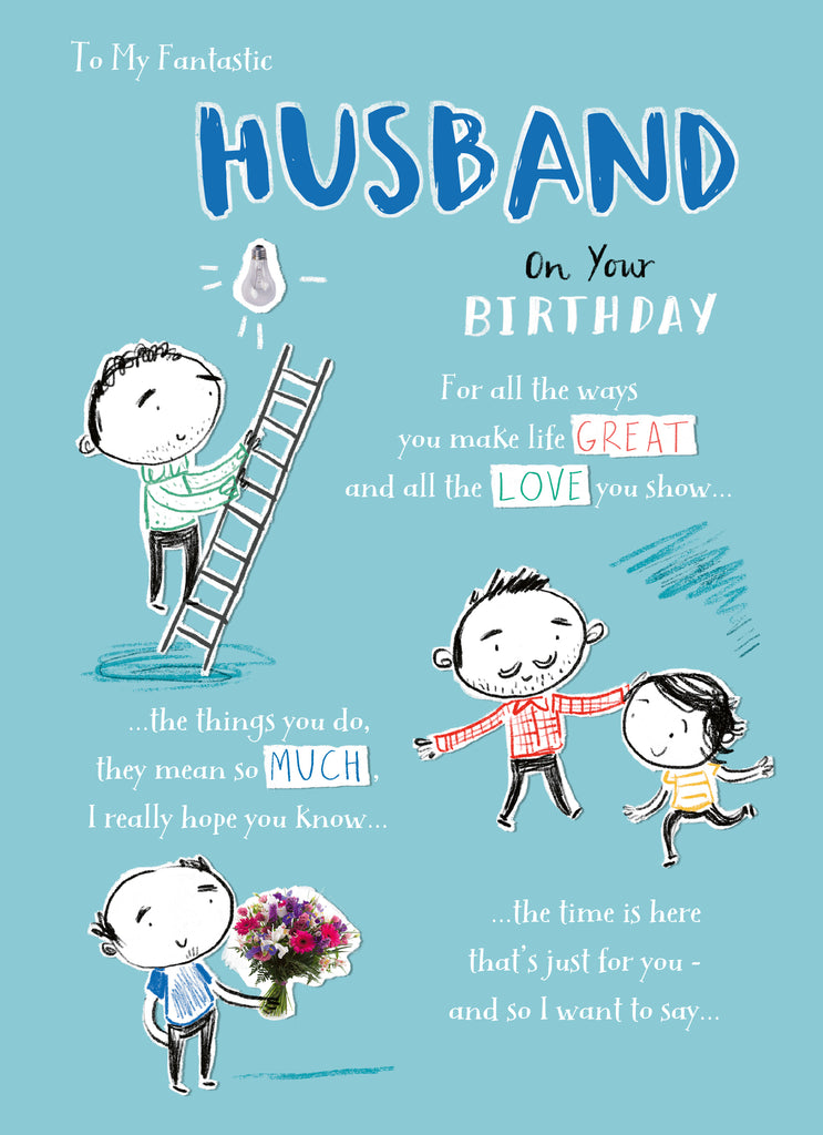Husband Funny Illustration Text Cheeky Peeps