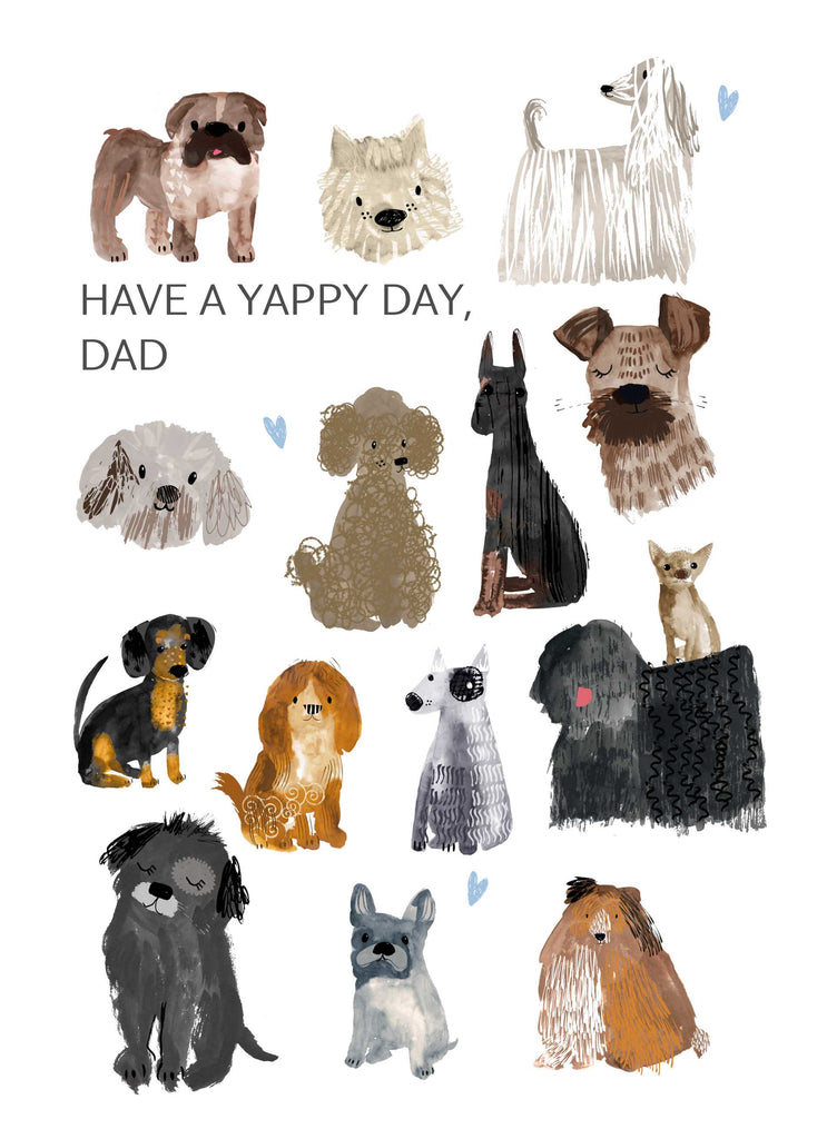 Dad Cute Dogs Illustrations