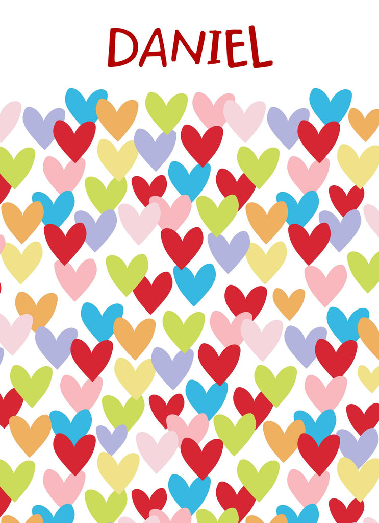 Husband Love Heart Pattern Editable