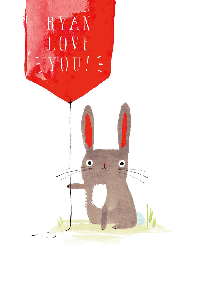 Husband Cute Love You Bunny Rabbit Illustration